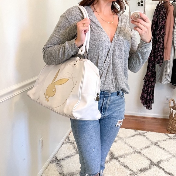 PLAYBOY Vintage Y2K Overnight Weekend Travel Tote Bag - Picture 2 of 11